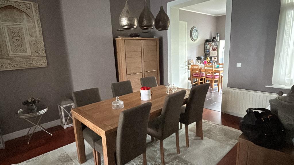 Volledige eetkamer, Huis en Inrichting, Complete eetkamers, Zo goed als nieuw, 4 tot 6 stoelen, Ophalen