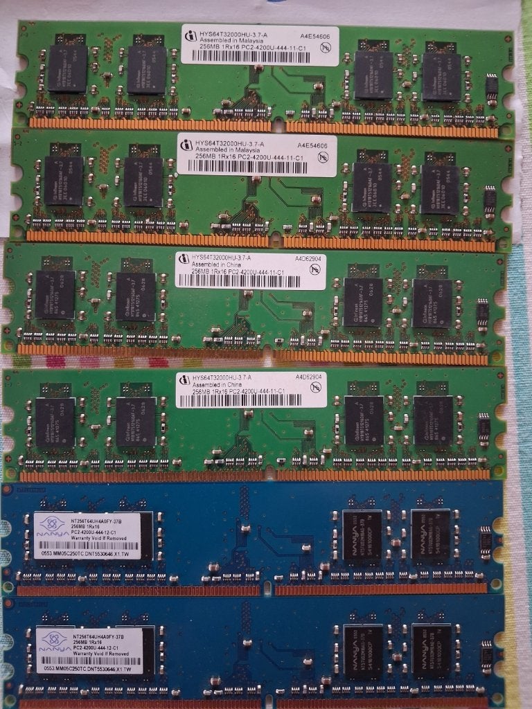 DDR2 4200  256 - 512 MB, Informatique & Logiciels, 533 MHz, Utilisé, Desktop, DDR2