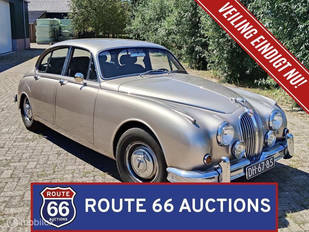 Jaguar Mk 2 | 1963 | Route 66 Auctions, Zwart, Bedrijf, Handgeschakeld, Overige carrosserie