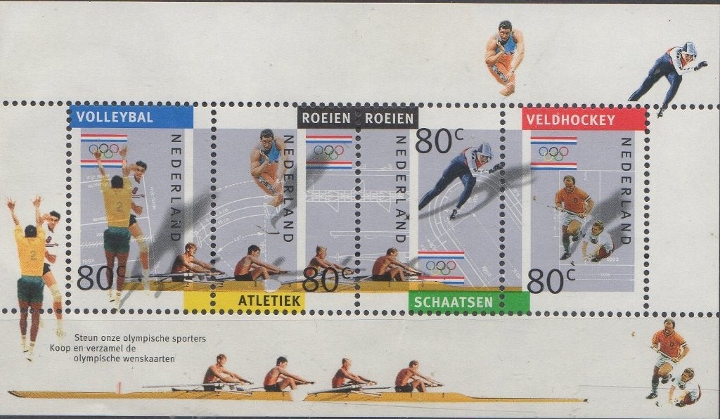 Nederland - Olympische Spelen Barcelona 1992, Postzegels en Munten, Verzenden, Postfris