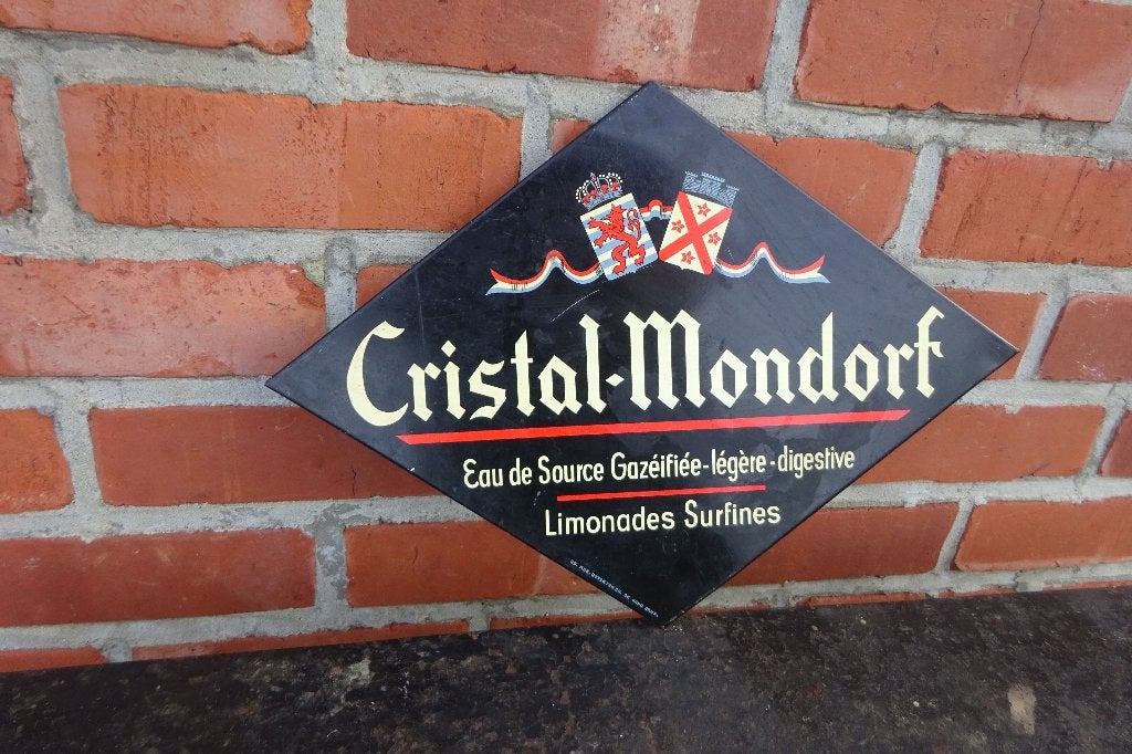 Cristal-Mondorf limonades surfines, Enlèvement, Utilisé, Panneau publicitaire