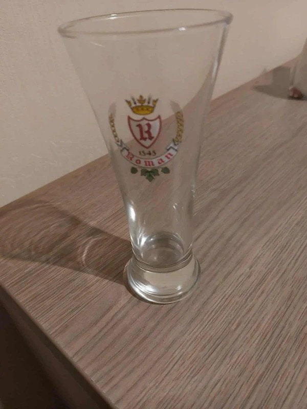 Vintage bierglas / Roman / Fluitje, Verzamelen, Ophalen of Verzenden, Gebruikt, Bierglas