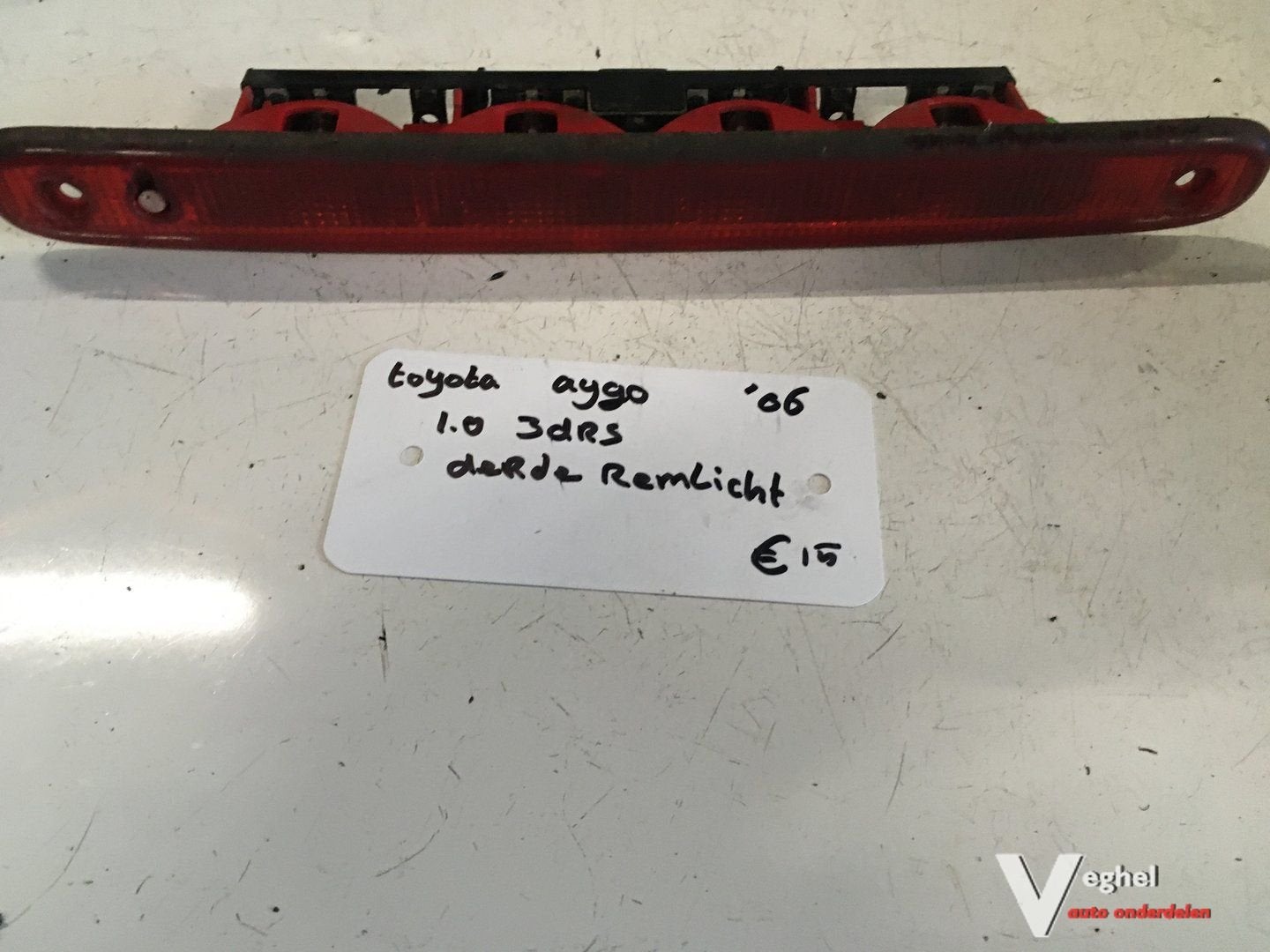 Toyota Aygo 1.0   3 drs 2006  derde Remlicht, Auto-onderdelen, Gebruikt, -, -, Ophalen of Verzenden