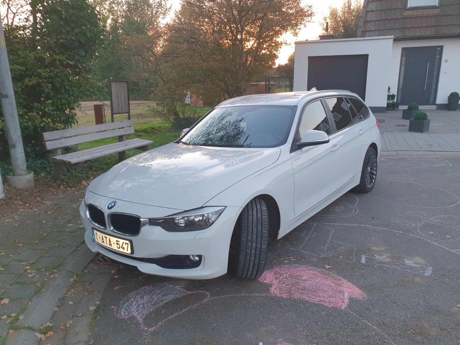bmw 316 stationwagen, Auto's, Euro 5, Zwart, Wit, 5 deurs