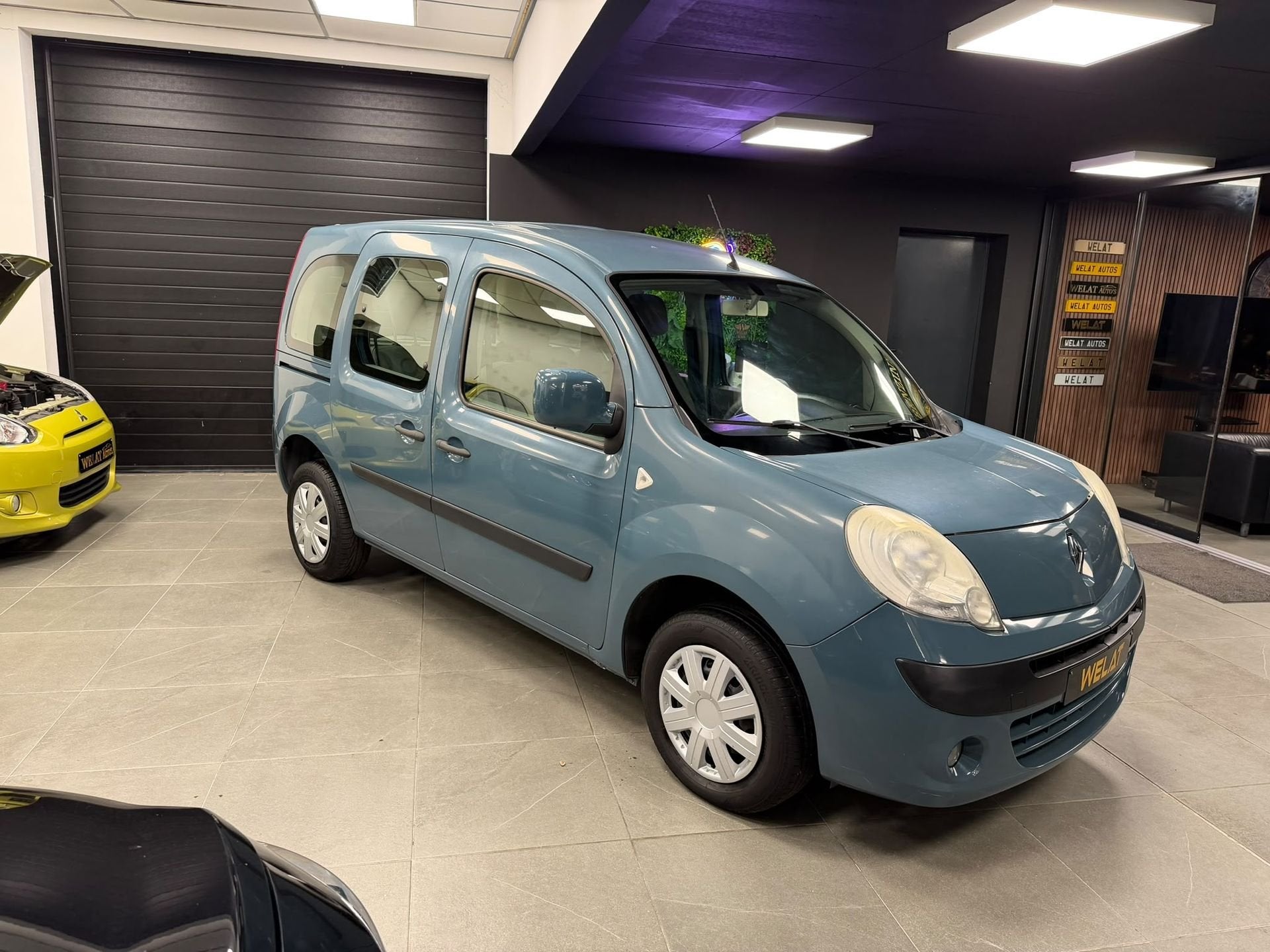 Renault Kangoo BENZINE 1.6 MOTOR, Auto's, Voorwielaandrijving, Gebruikt, Blauw, Bedrijf