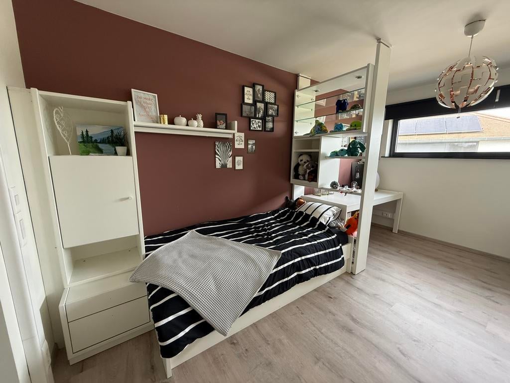 Kinderbed met kast met bureau, Huis en Inrichting, Ophalen, Gebruikt, 90 cm, Eenpersoons