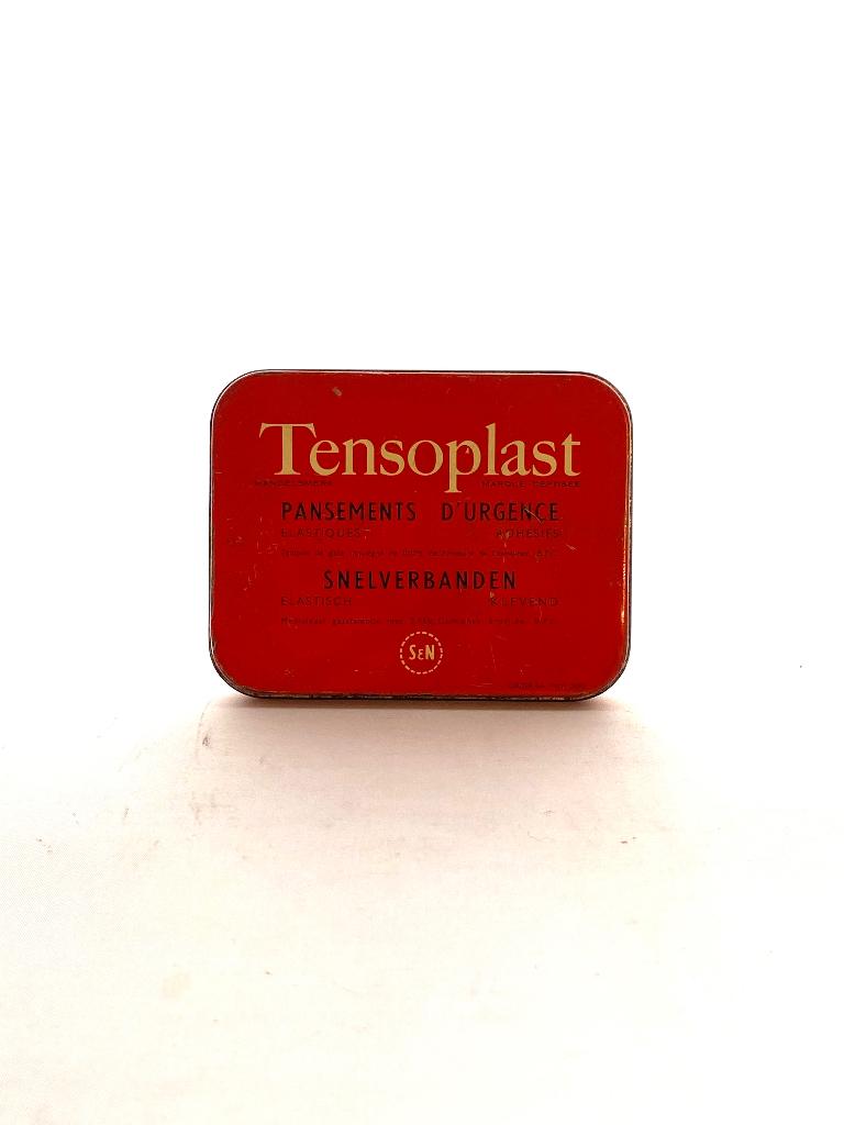 Oud blikken doosje Tensoplast, Verzamelen, Ophalen of Verzenden