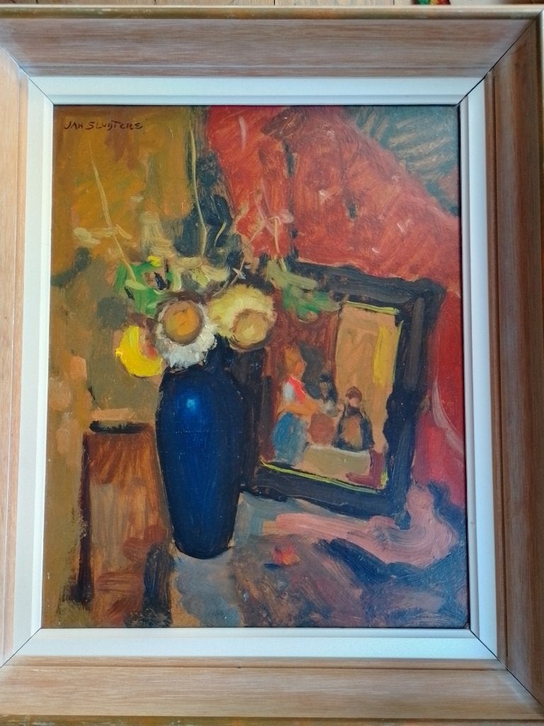 Jan Sluijters  1881 - 1957   Bloemstilleven  II, Verzenden, Gesigneerd, Bloemen