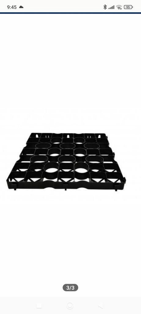Grastegels/grasdallen HDPE 50x50x4cm zwart, Tuin en Terras, Ophalen, Nieuw