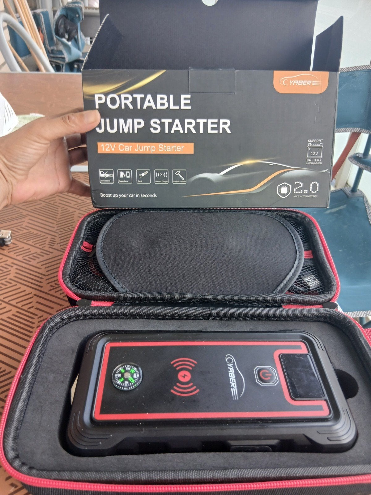 Booster de batterie voiture portable Yaber 12V neuf dans l e, Enlèvement