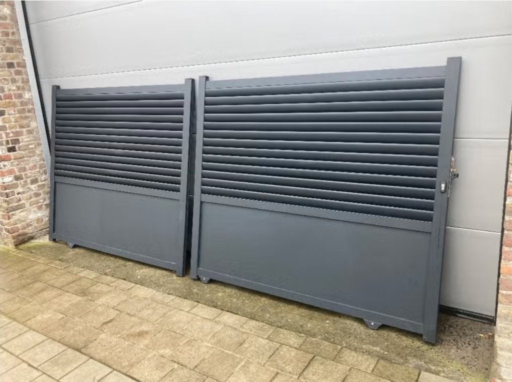 SHOWROOMMODEL schuifpoort aluminium VERO, Tuin en Terras, Ophalen, Aluminium, Schuifpoort