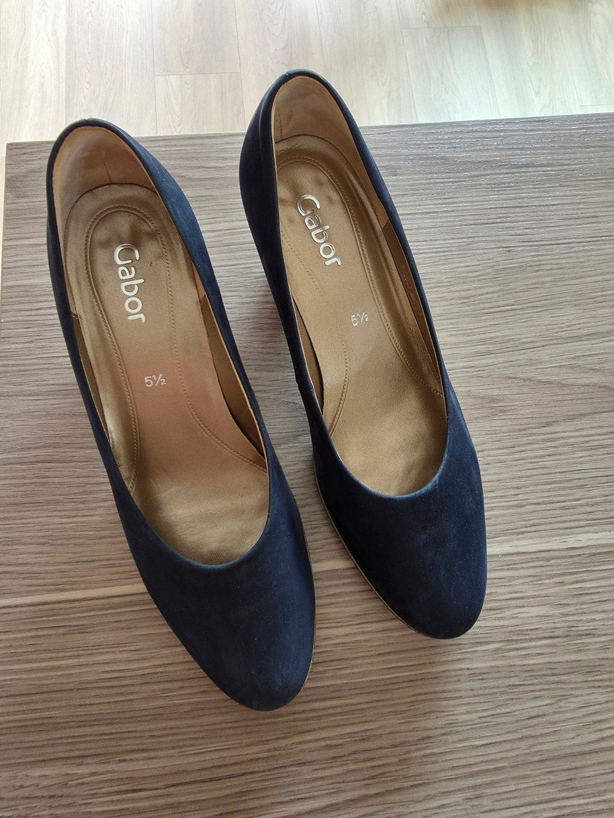 Gabor pumps blauwe nubuck maat 5.5 = 38.5, Gabor, Ophalen of Verzenden, Blauw, Pumps