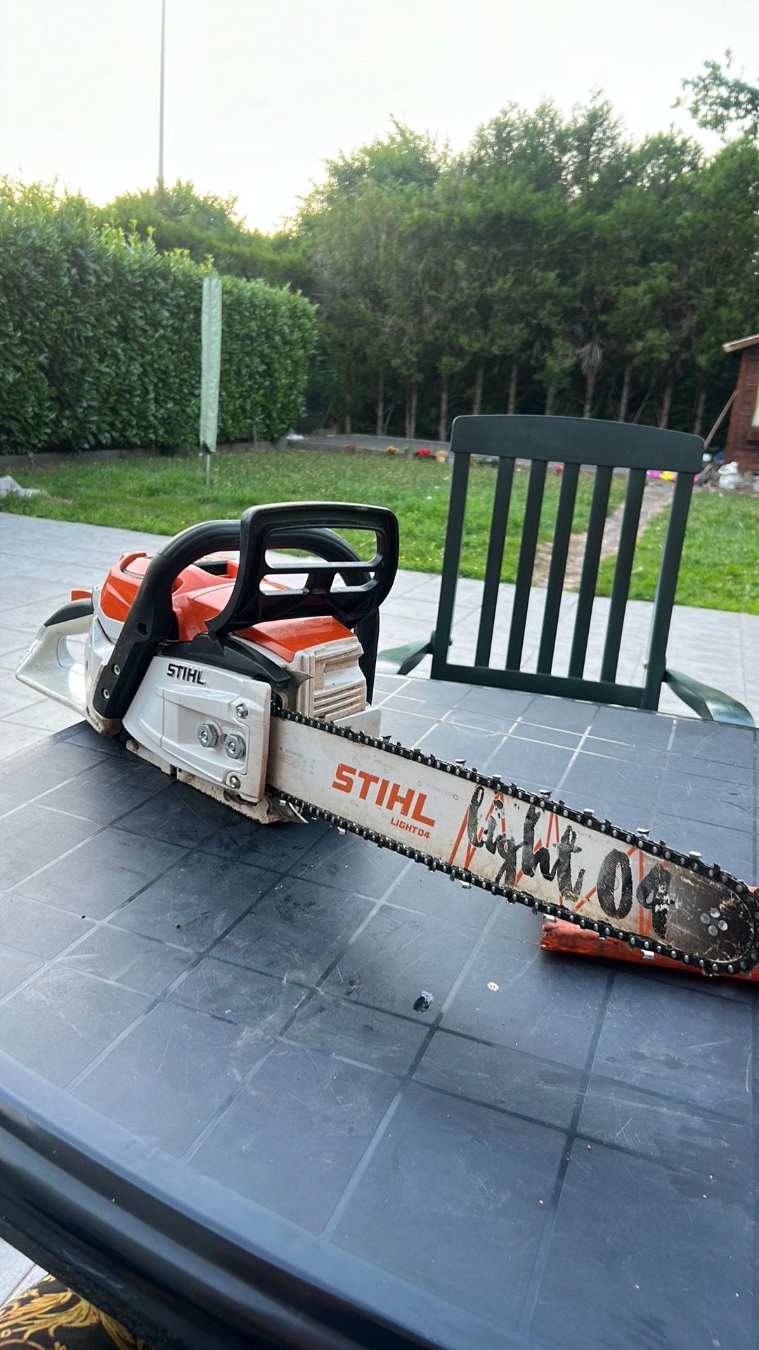 Stihl msa 300 kettingzaag, Ophalen of Verzenden, Zo goed als nieuw, Accu