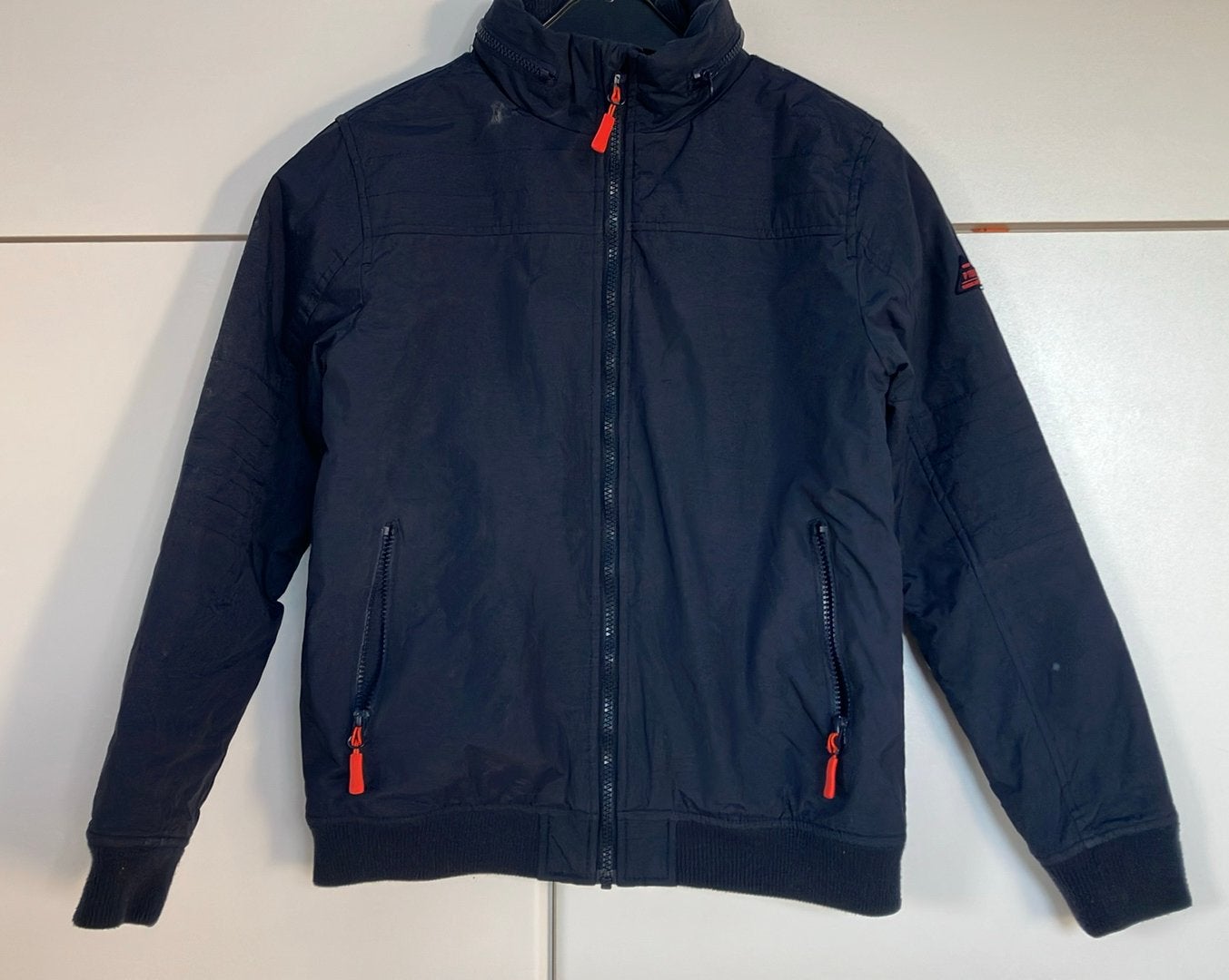 Blauwe jas maat 158, Ophalen, Gebruikt, Jongen, Jas