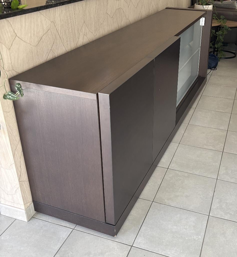 Eetkamer + tv kast + salontafel, Enlèvement, Utilisé, 4 à 6 chaises
