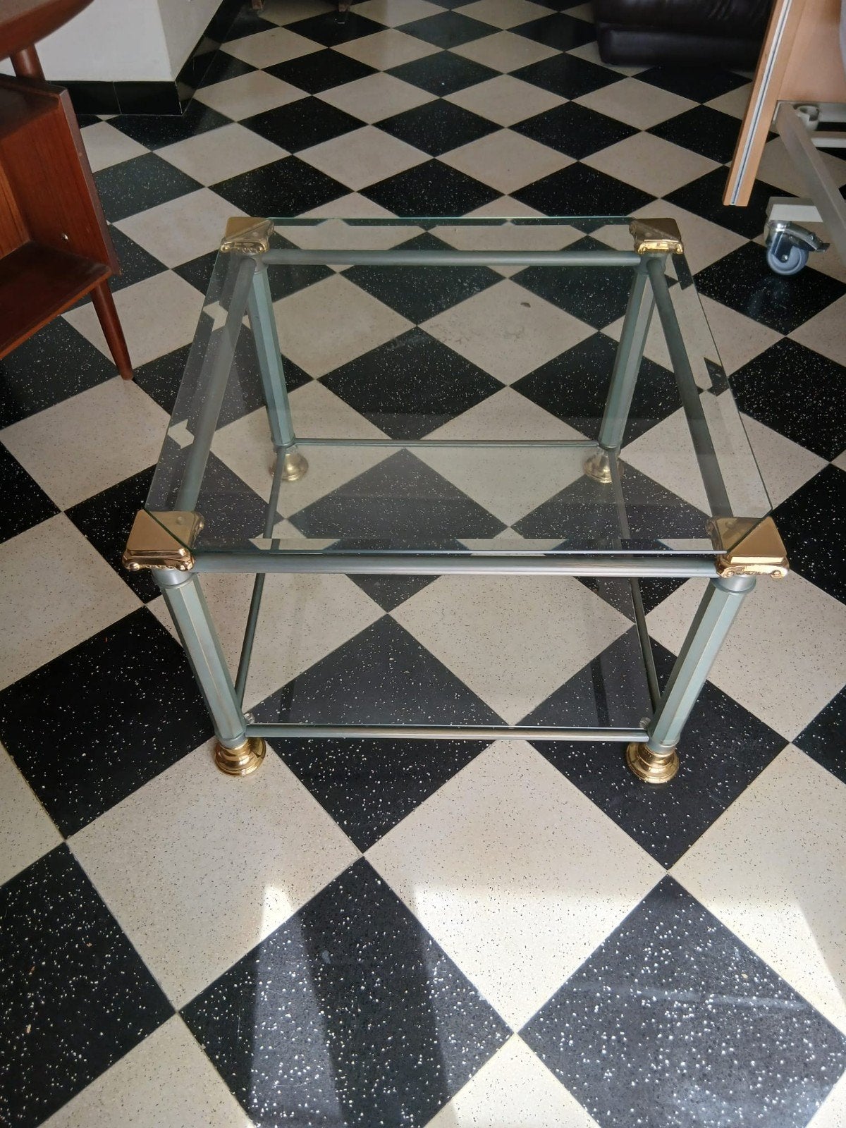 Salontafel Glas, Huis en Inrichting, Ophalen, 50 – 75, 50 tot 100 cm, Vierkant