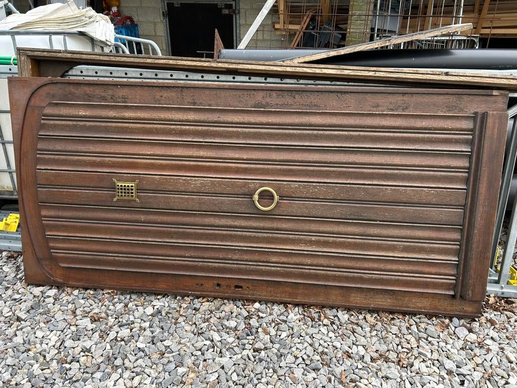 Ancienne porte de rue en chêne avec encadrement 220/100cm, Bricolage & Construction, Enlèvement, Comme neuf