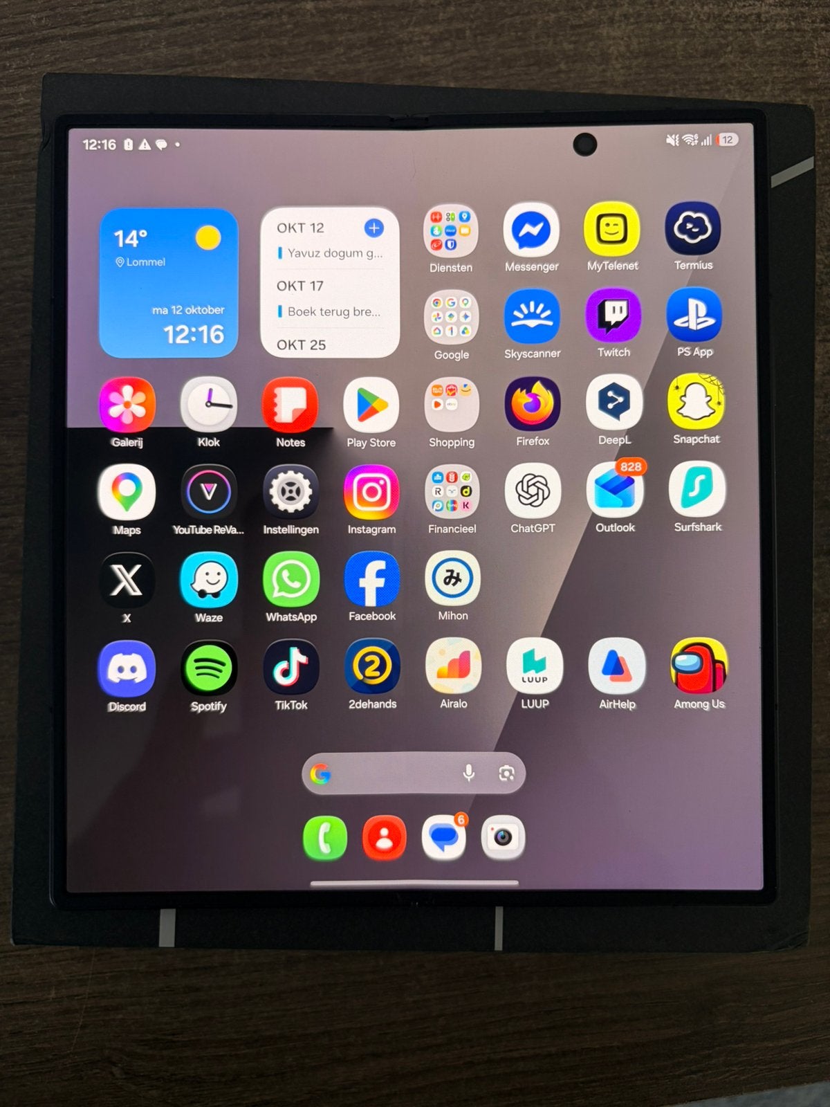 Samsung Galaxy Z Fold 7 - 256gb, Telecommunicatie, Zwart, Touchscreen, Ophalen of Verzenden, Zo goed als nieuw