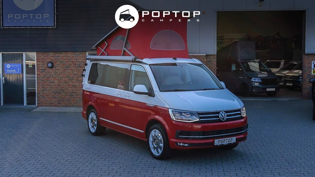 Volkswagen California T6 Ocean Red Bulli edition, Caravanes & Camping, Jusqu'à 4, Entreprise, Volkswagen, Volkswagen AG