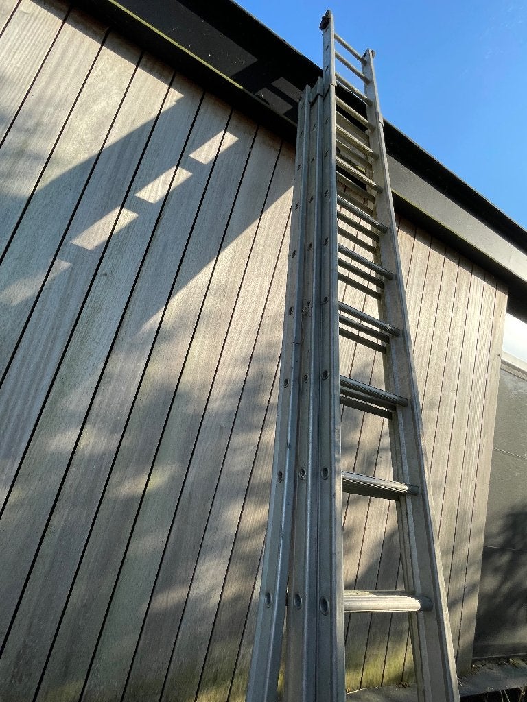 Ladder 3x14 sporten, Ophalen, Gebruikt, Ladder, Opvouwbaar of Inschuifbaar