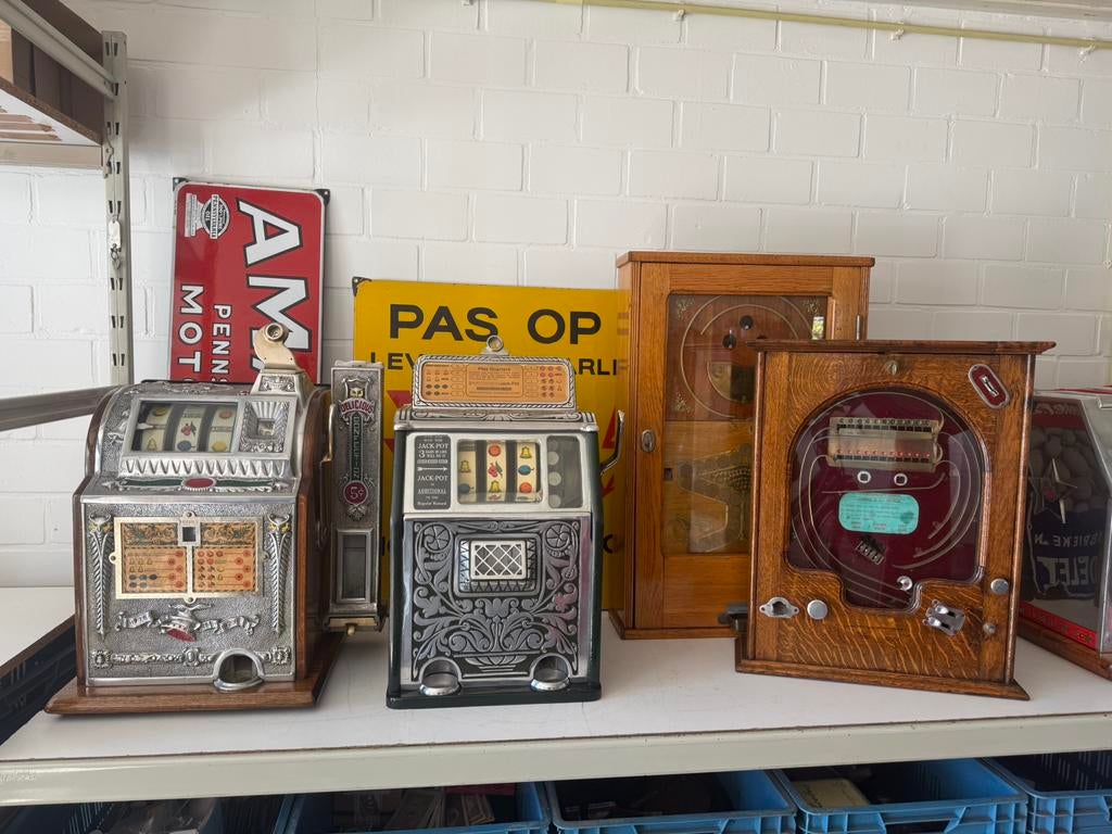 GEZOCHT ANTIEKE GOKKAST KRACHTMETER FLIPPERKAST PINDAPOT, Ophalen
