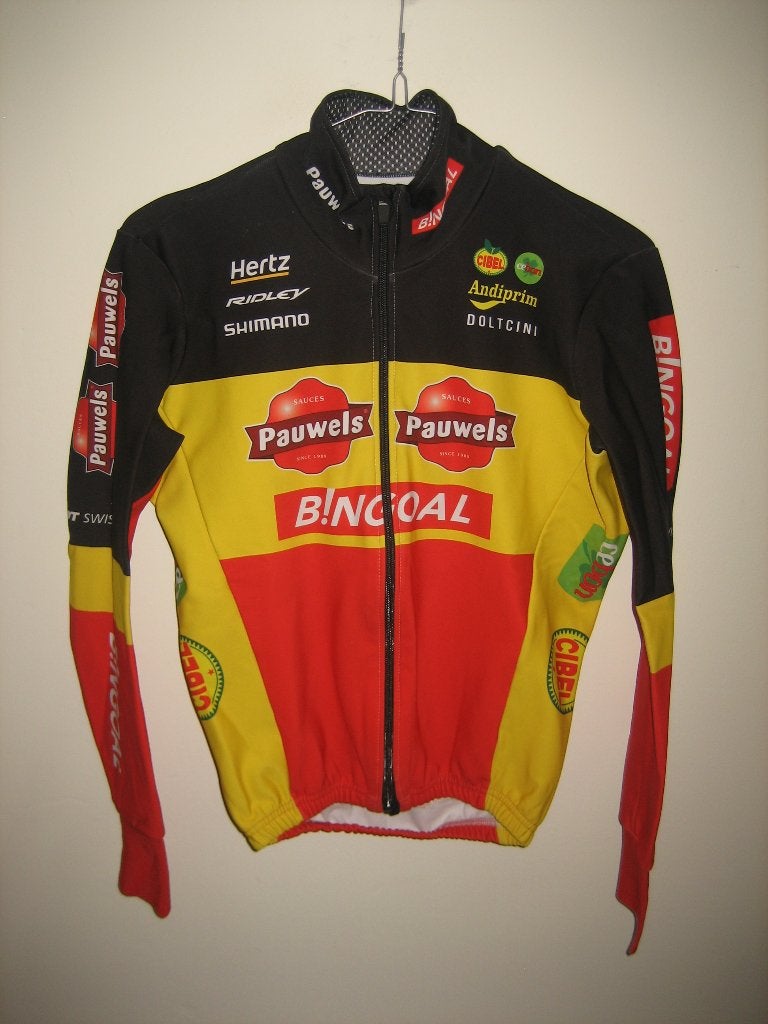 Pauwels sauzen Bingoal Iserbyt Belgisch kampioen wielershirt, XS, Heren, Ophalen of Verzenden, Zo goed als nieuw