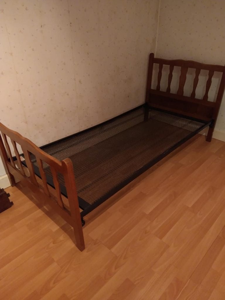 lit, Maison & Meubles, 90 cm, Une personne, Brun, Enlèvement