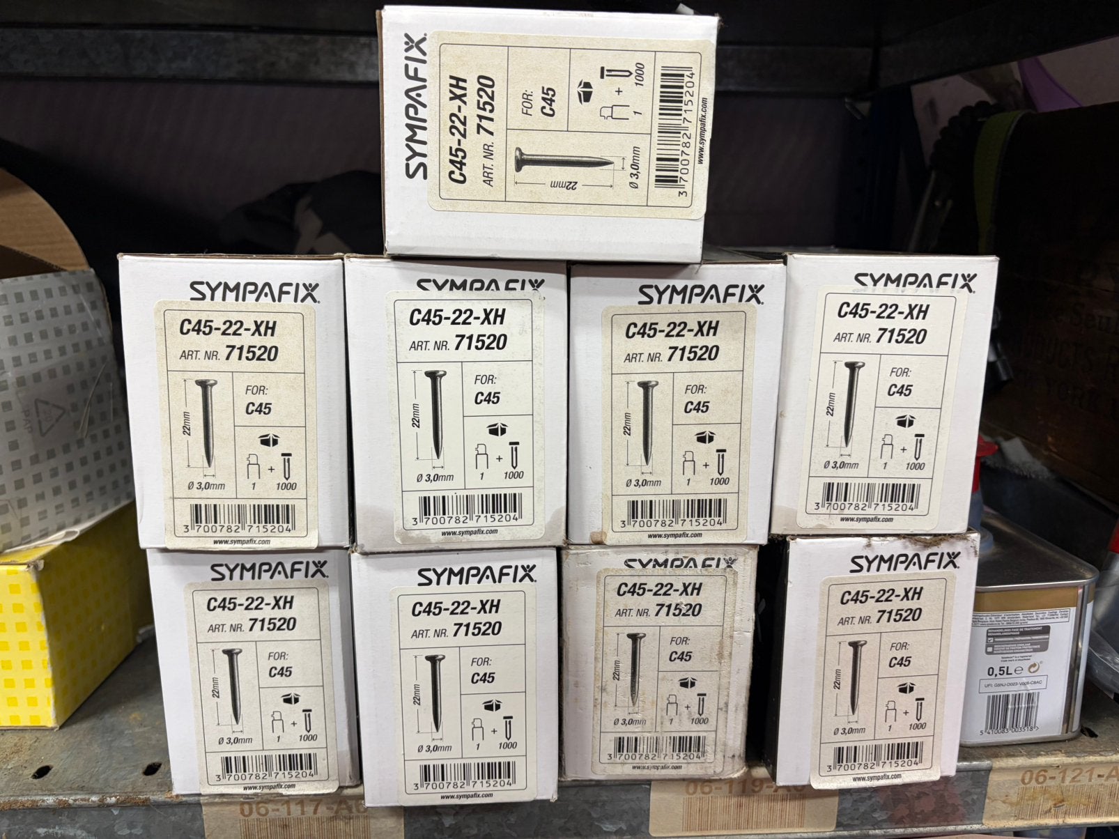 Sympafix nagels, Ophalen, Nieuw, 100 tot 250 mm, Spijkers