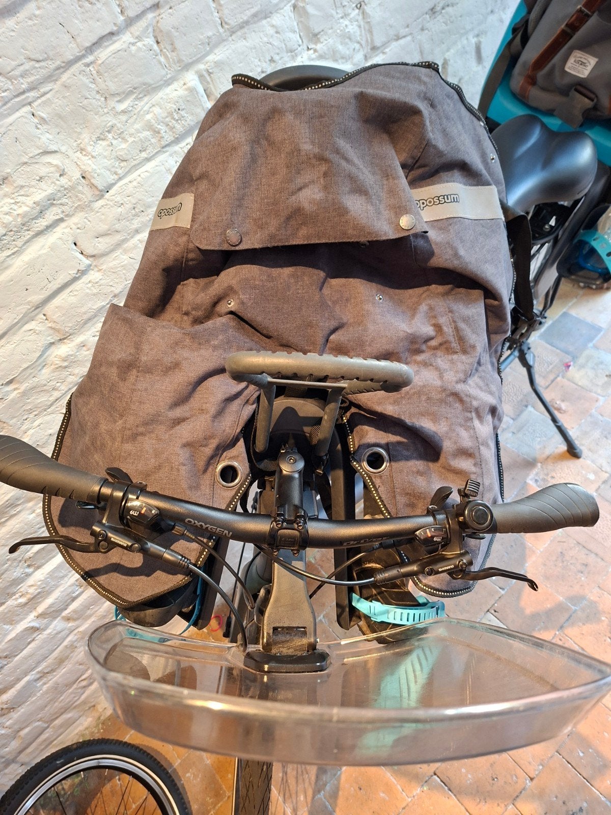 Thule Yepp Mini siege enfant avant avec pare brise, Siège avant, Enlèvement ou Envoi, Repose-pieds, Utilisé