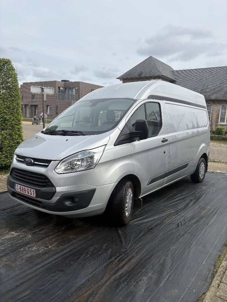 Ford Transit Custom L2H2 2014 Camper , lage km stand, Caravans en Kamperen, Chemisch toilet, Buscamper of Camperbus, Verwarmde buitenspiegels