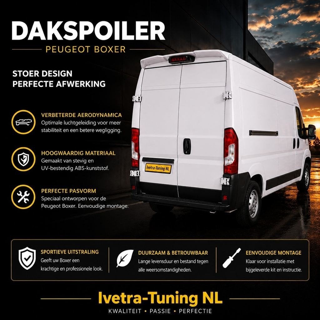 Spoiler Peugeot Boxer | Dakspoiler Peugeot Boxer, Verzenden