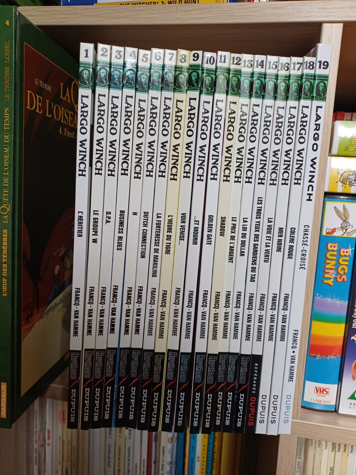 Bd Largo Winch 1 à 19 . de 4 à 19 en EO, Livres, Plusieurs BD, Enlèvement ou Envoi, Comme neuf