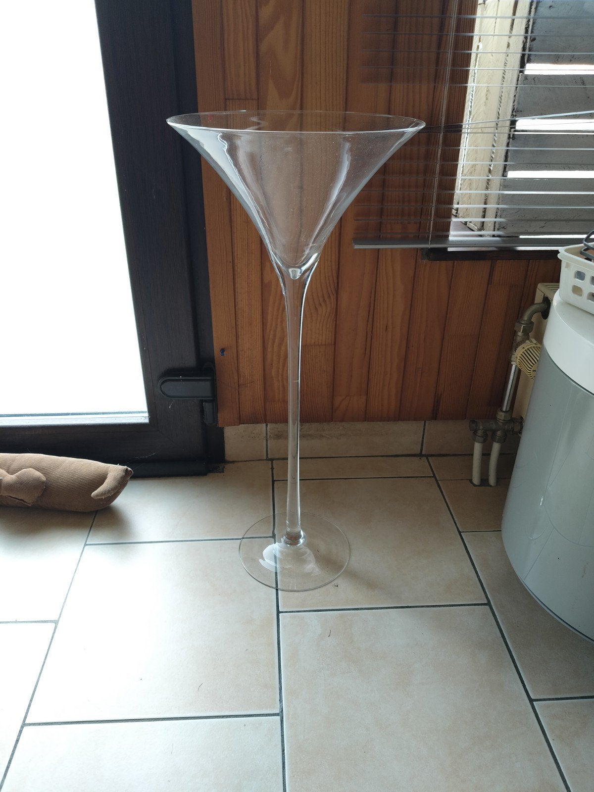 vase martini, Convient pour fleurs séchées, Verre, Enlèvement, Utilisé