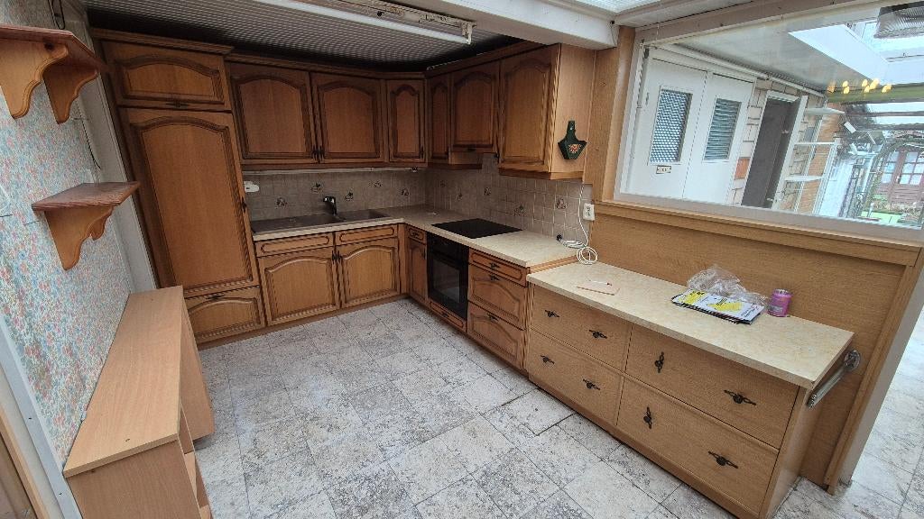 Gratis keuken., Enlèvement, Utilisé, Brun, Bois