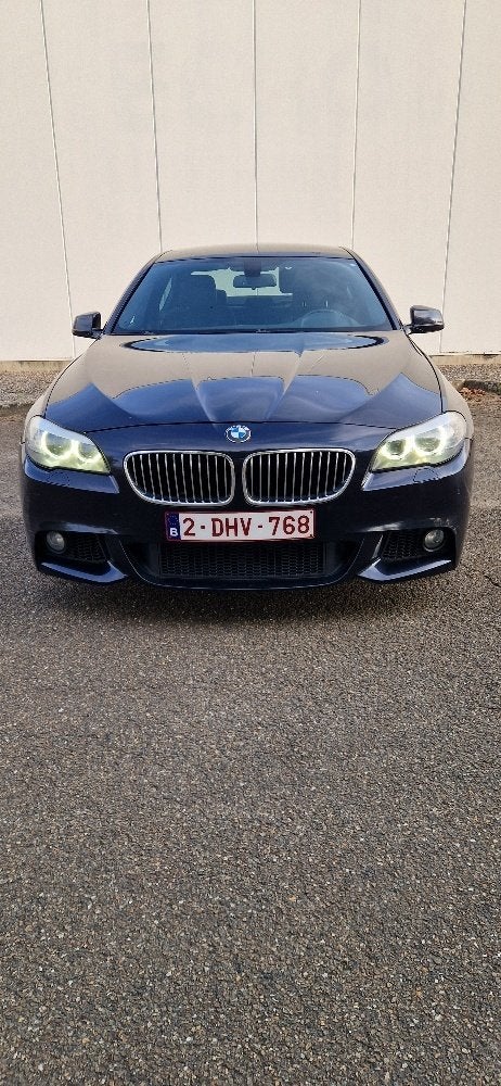 BMW 535d, Auto's, BMW, Automaat, Zwart, Blauw, Navigatiesysteem