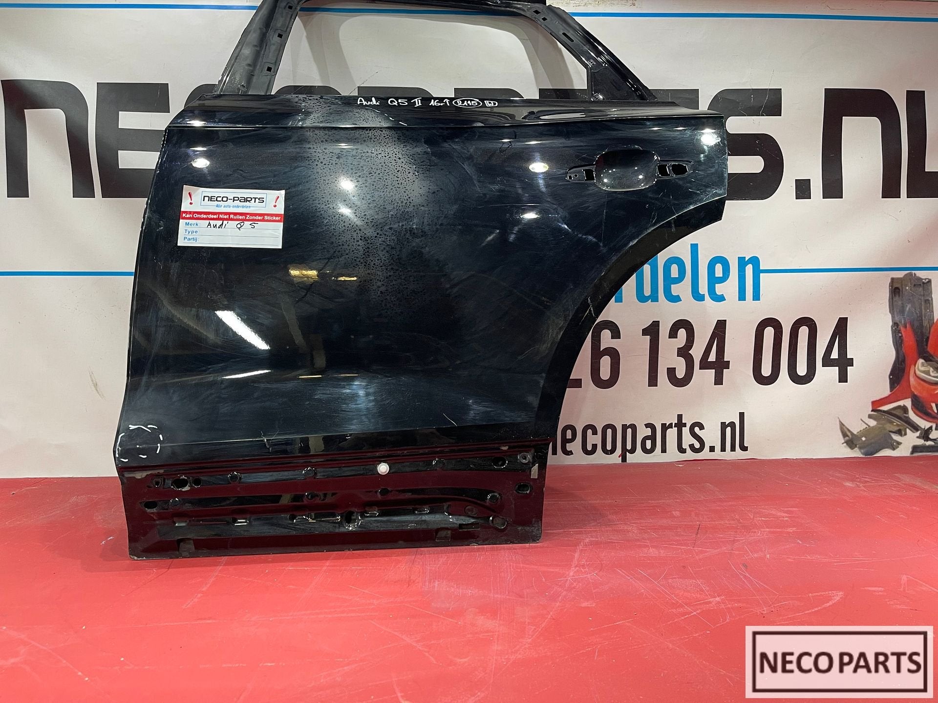 AUDI Q5 80A PORTIER DEUR LINKS ACHTER ORIGINEEL, Gebruikt, -, Achter, -