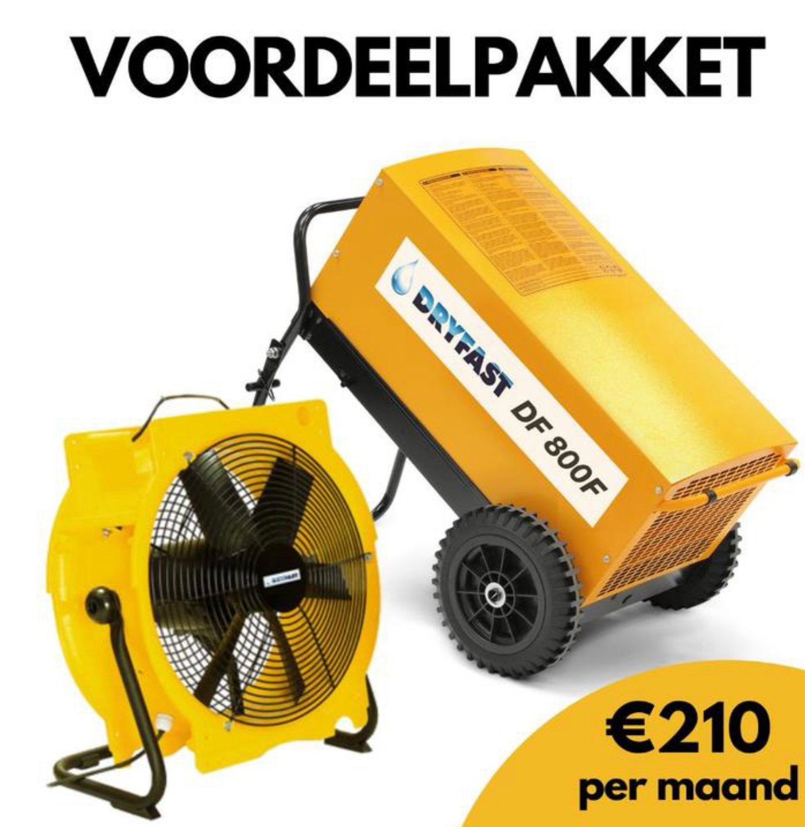 Bouwdrogerverhuur ,beste prijs ,snelle sevice,nieuwe toestel, Ophalen, Zo goed als nieuw