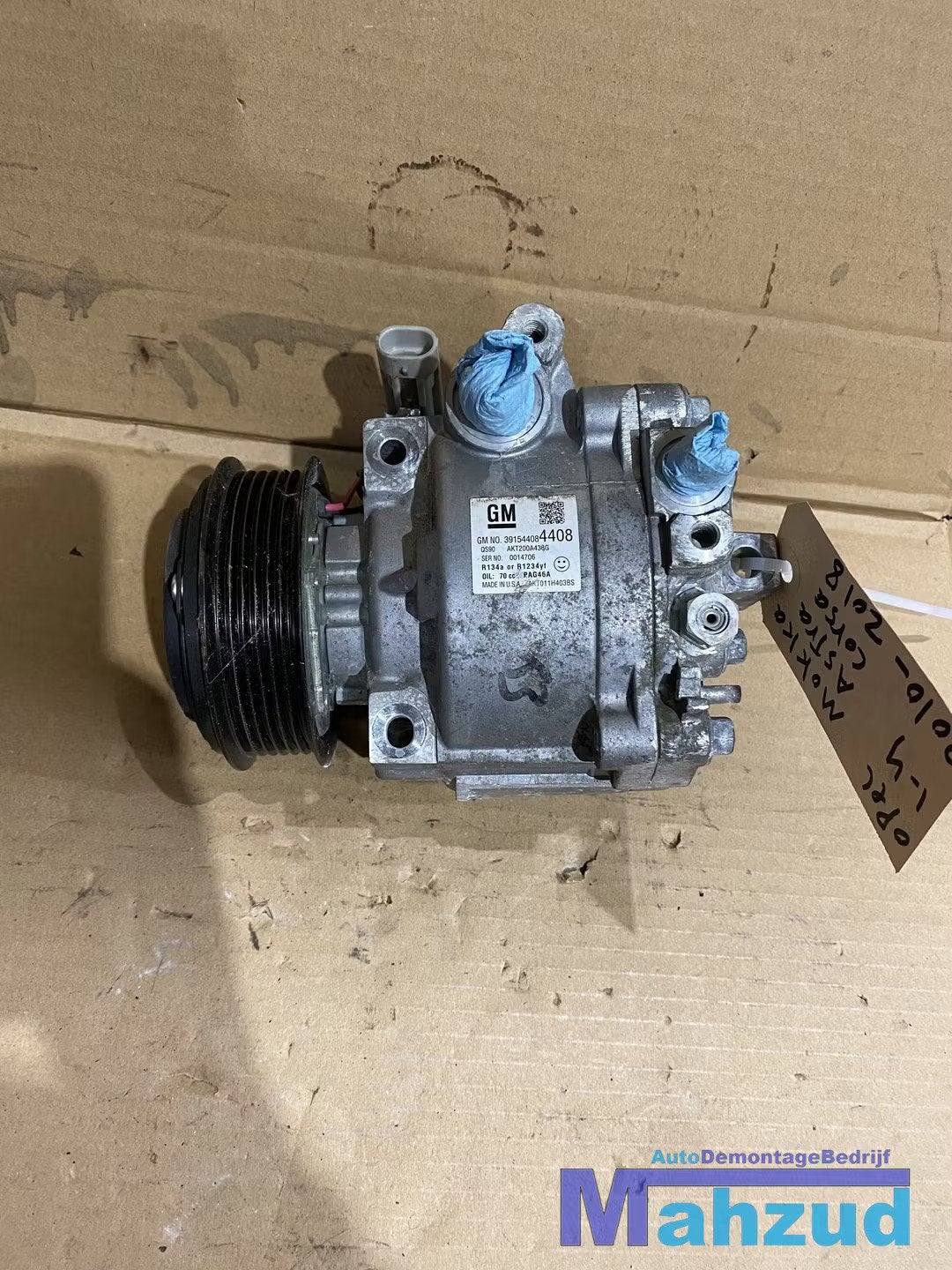 OPEL MOKKA 1.4 TURBO B14NET Aircopomp compressor 39154408, Opel Automobile GmbH, Opel, Bahnhofsplatz 1
65423  Russelsheim am Main, DE