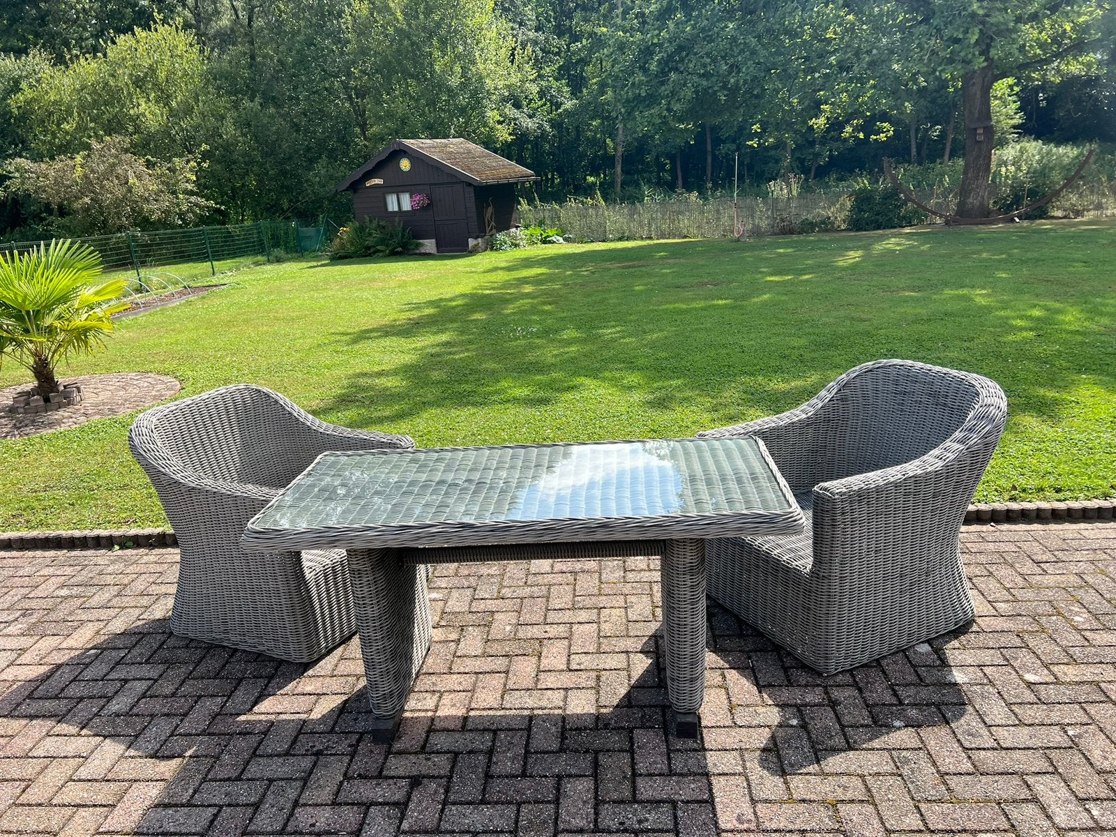 Set de jardin, Table à dinner, Salons de jardin, Comme neuf, Enlèvement