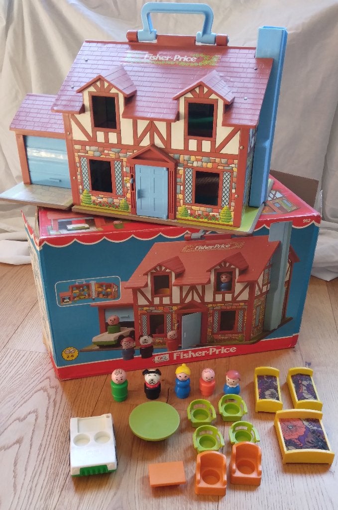 Family House - Fisher-Price #952 (1969), Enlèvement, Utilisé, Set de jeu