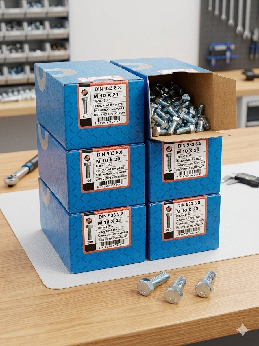 – Lot de 11 boîtes de vis à tête hexagonale M1020--, Bricolage & Construction