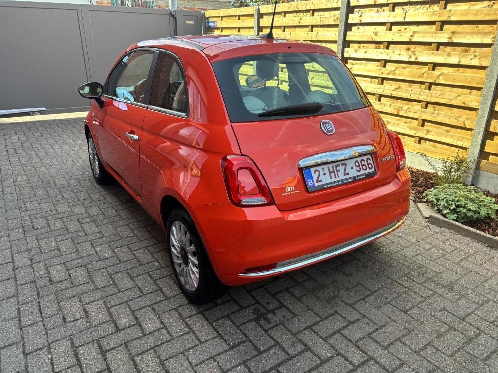 Fiat 500 2023 1.0 Benzine Hybride airco 1 jaar garantie, Cuir et Alcantara, Euro 6, Entreprise, Autres couleurs