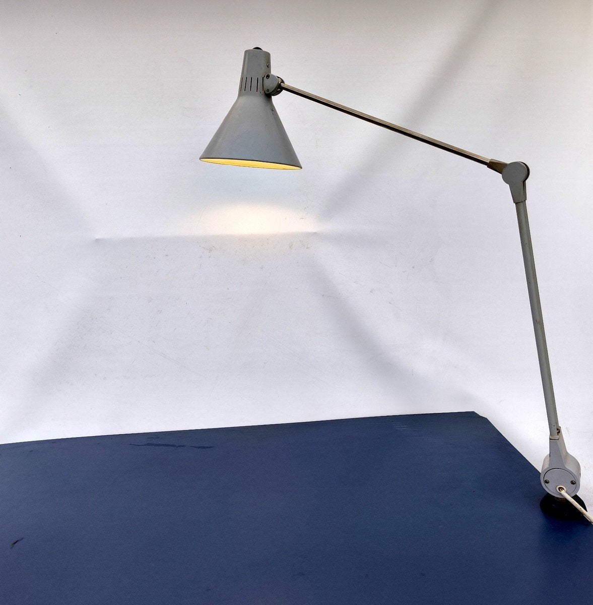 Vintage industriële werklamp : Kaiser Leuchten, Ophalen of Verzenden