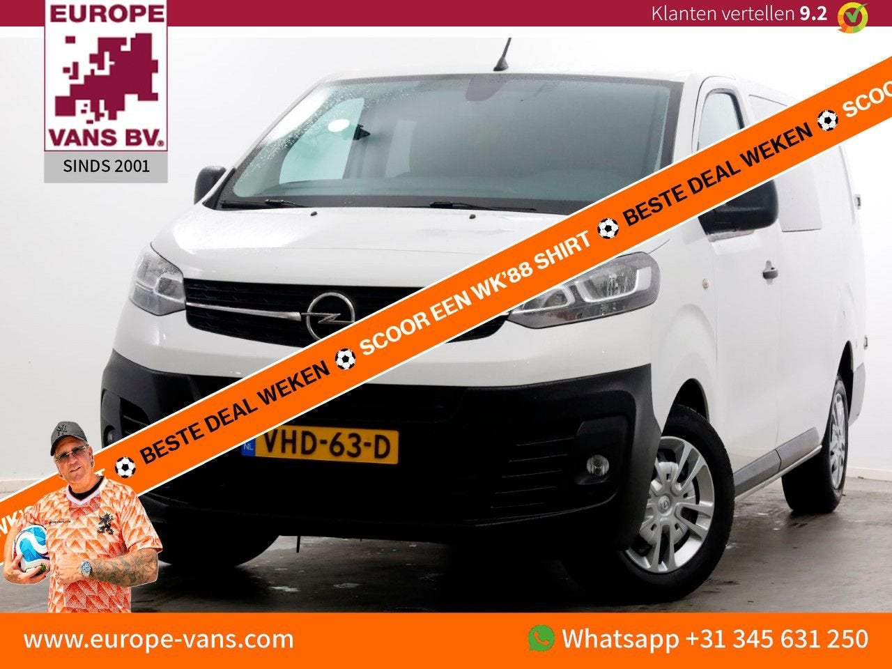 Opel Vivaro 2.0 CDTI 123pk L3H1 D.C. Edition Airco/Navi/Came, Auto's, Bestelwagens en Lichte vracht, Wit, Bedrijf, Onderhoudsboekje