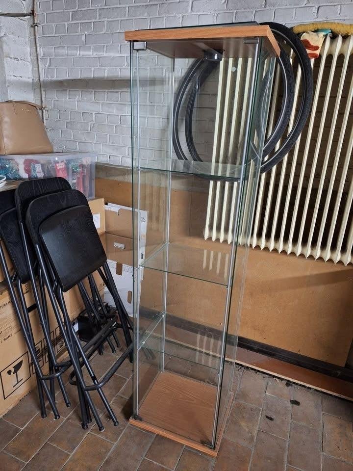 Vitrine en verre, Enlèvement, Utilisé, Verre, 150 à 200 cm