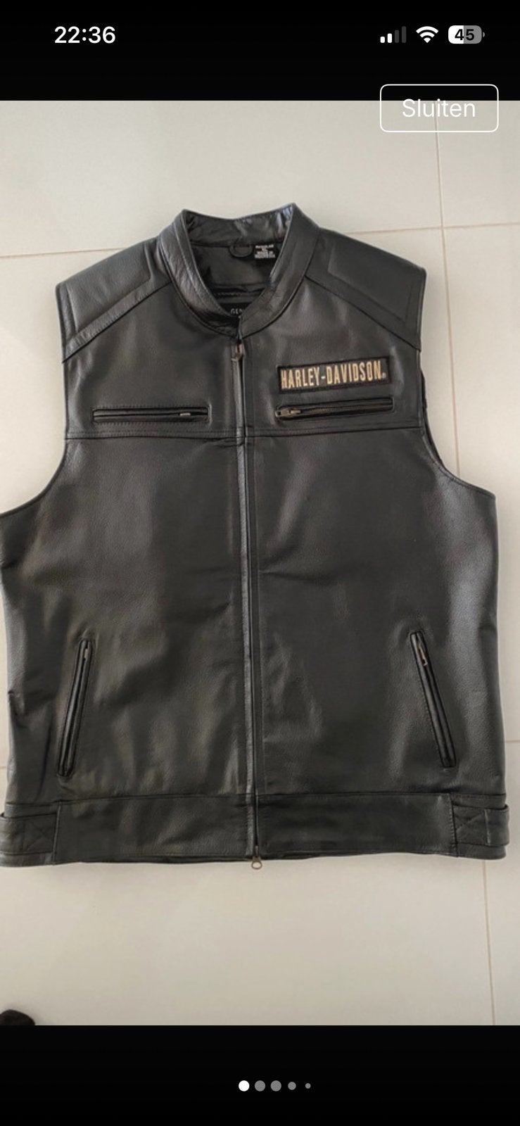 Gilet harley davidson, Ophalen of Verzenden, Zo goed als nieuw, Maat 56/58 (XL)