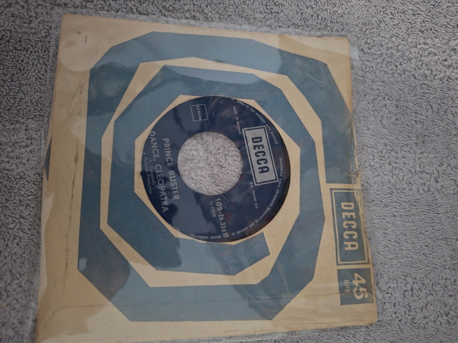 Prince buster dance Cleopatra, CD & DVD, Vinyles Singles, Enlèvement ou Envoi, 7 inch, Reggae et Ska, Utilisé