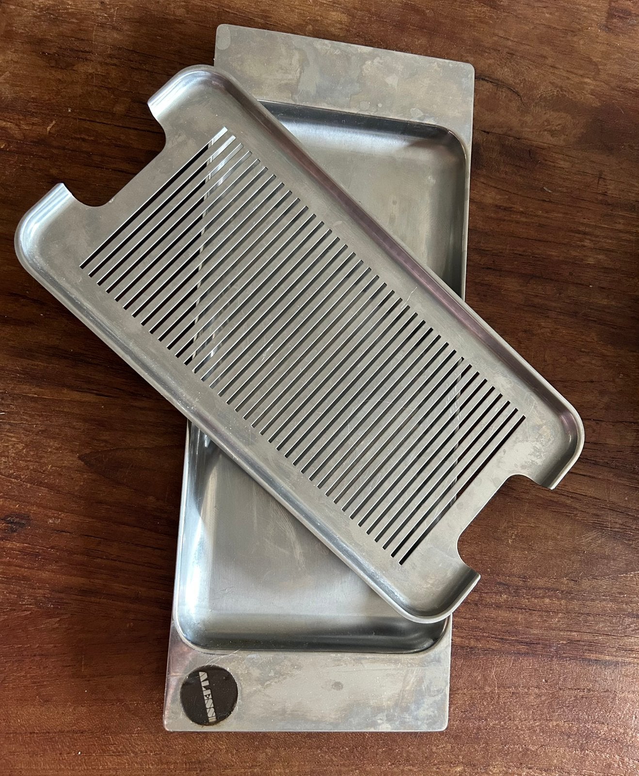 Alessi vintage dienbladen, Ophalen, Overige materialen, Gebruikt, Rechthoekig