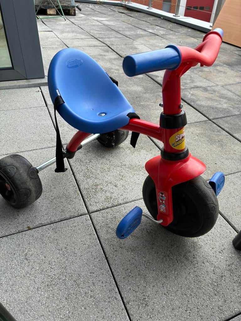 Spiderman fiets, Fietsen en Brommers, Fietsen | Driewielers, Ophalen, Zo goed als nieuw, Duwstang