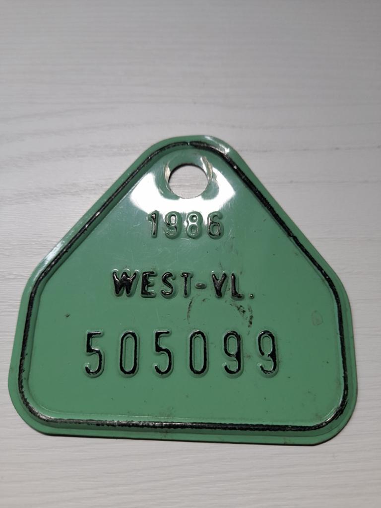 Plaque de vélo 40 ans Flandre occidentale, Enlèvement ou Envoi